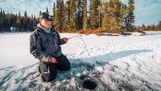 Ice fishing on a budget UNDER 20 [upl. by Nosam]