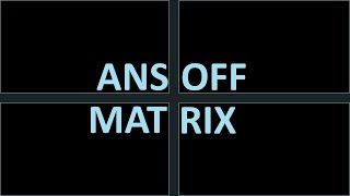 Ansoff Matrix Explained  Strategic Management Series [upl. by Curzon]