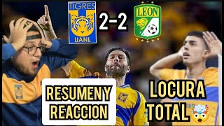 TIGRES VS LEON RESUMEN REACCION Y GOLES LIGA MX 2024 POLEMICAGOLES DE TODO [upl. by Moorefield]