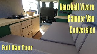 Vauxhall Vivaro Camper Van Conversion  Full Van Tour [upl. by Neelcaj]