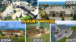 LUXURY HOUSE IN EVERY GTA GAME [upl. by Nora]