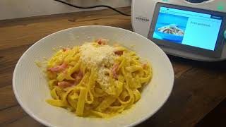 Špagety Carbonara  Thermomix TM6  MasterChef ve Vaší kuchyni [upl. by Ithaman]