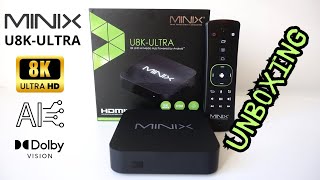 🔥MINIX U8KULTRA 8K UHD AI S928XK Android TV Box with Dolby Vision Unboxing [upl. by Terr]