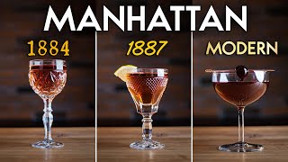 Manhattan Three Ways  Whiskey Cocktail History Lesson [upl. by Nitsuj]