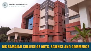 MSRCASC  MS Ramaiah College of Arts Science amp Commerce Bangalore  MBA Admission in Top College [upl. by Eupheemia]