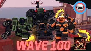 Eradicators across the floor WAVE 100  Tower Defense X [upl. by Yrogreg]