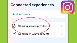 Instagram  Sharing across profiles Settings [upl. by Charry]