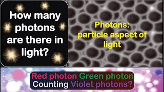 How many photons in light  Quantitative estimate of photons in light  snano simplescientists [upl. by Enoval292]