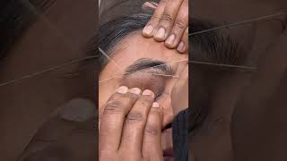 Eyebrow threading threading tutorial threading [upl. by Gelasias]