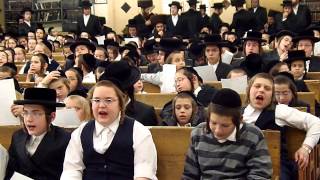 Tosh kids singing song for the Tosher Rebbe Motzei Shabbos Vayishlach 2013 [upl. by Wheelwright]