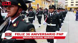 SINCENSURA HUANUCO CEREMONIA POR SUS 36 AÃ‘OS DE LA POLICIA NACIONALGRAL MAURICIO QUIROGA [upl. by Gessner]