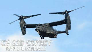 Two CV22B Osprey landing at RAF Mildenhall [upl. by Adnawahs776]