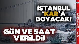 İstanbula Lapa Lapa Kar Yağacak Meteoroloji Uzmanı Kar Yağışı İçin Gün ve Saat Verdi [upl. by Eyks]