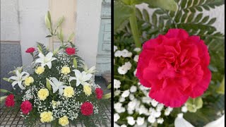 tutoriales y tips de floristería para principiantes Centro floral funerario o de iglesia [upl. by Piper]