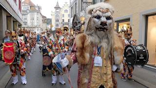 Luzerner Fasnacht 2025 Plakettenpräsentation LFK  Noggeler Chatzemusig Glatzesträhler [upl. by Restivo536]