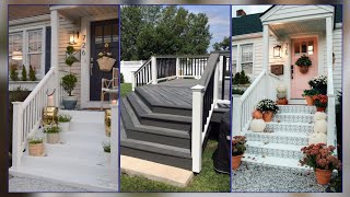 Beautiful Porch Steps Ideas l Front door Steps designs l Home Decor [upl. by Ariam]