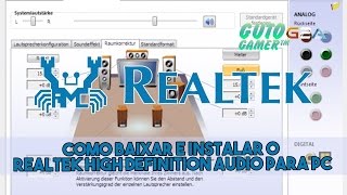 Como Baixar e Instalar o Realtek High Definition Audio Driver [upl. by Raseda]