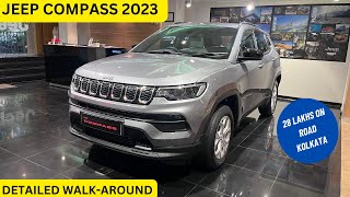 Jeep Compass 2023  Detailed WalkAround  Longitude Optional 4x2 [upl. by Ronel]