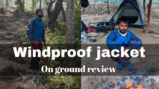 windproof jacket on ground review review [upl. by Nairbal]