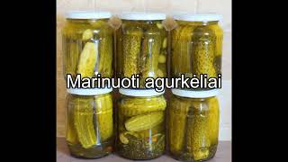 Marinuoti agurkėliai  Traškūs marinuoti agurkai  Kaip marinuoti agurkus  Pickles [upl. by Essiralc]