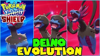 Evolving DEINO to HYDREIGON in Pokemon Sword amp Shield [upl. by Aziram426]