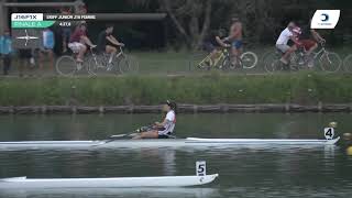 Championnat de France J16 Bateaux longs Libourne 2019  Finale du skiff femmesJ16F1X [upl. by Nodab]