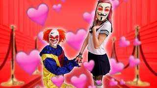 EL PAYASO LE PIDE MATRIMONIO A LA CHICA HATER  se casan Exi [upl. by Ezmeralda]