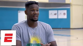 DeAndre Ayton on growing up in Bahamas path to NBA stardom  SportsCenter [upl. by Halilad]