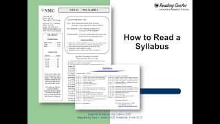 How to Read a Syllabus [upl. by Cirone347]