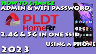 HOW TO CHANGE PLDT HOME FIBER ADMIN AND WIFI PASSWORD 2023 [upl. by Jarrod282]