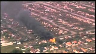 Raw House Burns After Massive Oklahoma Tornado [upl. by Sutphin]