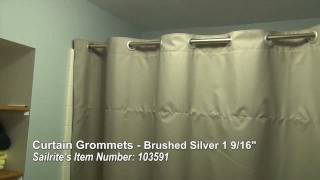 Curtain Grommet Installation  Large Grommets for up to 1 38quot Rods [upl. by Etnoed]