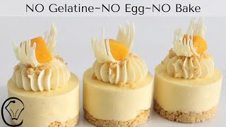 Mini Mango Cheesecakes NO Gelatine NO Egg NO Bake Make Ahead Mini Desserts MUST TRY [upl. by Asek]