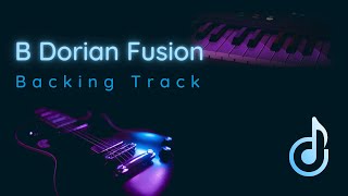 B Dorian fusion guitar backing track [upl. by Butch]