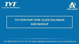 TVT  DVR  NVR TimeSlice Playback and Backup [upl. by Ostraw]