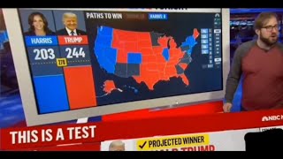 Leaked NBC Election Night Footage Reveals Harris Falling Behind as Trump Pulls Ahead trump kamala [upl. by Ailemaj]