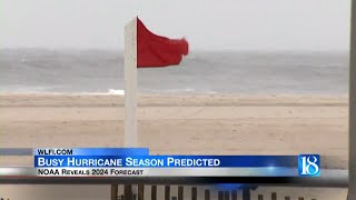 Busy Hurricane Season Predicted [upl. by Ecirtram654]