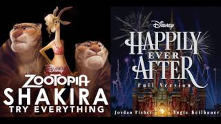 Happily Try Everything Ever After  Jordan Fisher Angie Keilhauer amp Shakira Concept Mashup [upl. by Fortunna]