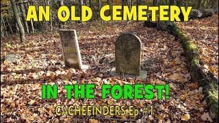 Metal Detecting An Old Cemetery In The Forest  Metal Detecting Canada  Minelab Safari [upl. by Francklyn]