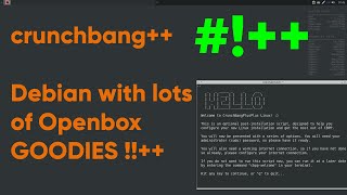 Crunchbang  hidden gem openbox guide and tweaks openbox menu with icons [upl. by Eiramait]