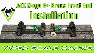 AFX Mega G HO Slot car Front End Installation [upl. by Essile732]