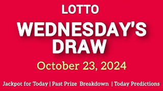 The national lottery lotto draw for wednesday 23 October 2024 [upl. by Tamberg]