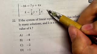 Infinitely many solutions that means two equation describe the same line [upl. by Adaliah]