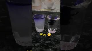 Colour react with Normal water and Salt water science experiment asmr relaxing satisfying [upl. by Haggi]