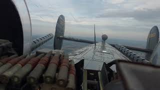 Roof turret view B24 bomber [upl. by Morrissey75]