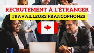 NOUVEAU PROGRAMME pour travailler au Canada HORS QUEBEC en tant que francophone [upl. by Marwin]