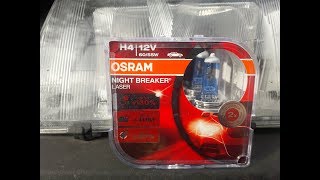 Ксенон VS Osram H4 Night Breaker Laser 130 [upl. by Felicdad]