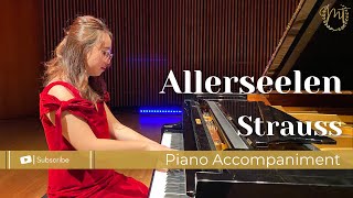 Strauss Allerseelen  PIANO ACCOMPANIMENT [upl. by Dino]