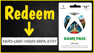 How to Redeem a Game Pass Ultimate Gift Card Code on an Xbox Series X or S or Xbox One Console Menu [upl. by Tychon]