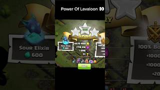 Lavaloon Attack 🫡🔥😲 Clash Of Clans shorts coc clashofclans [upl. by Ayeki]